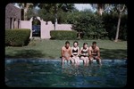 002 - Hix, Ruth, Susan, Alan at 1st Vacation at Waynes Pool (-1x-1, -1 bytes)